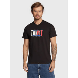 Tommy jeans pánské černé tričko - M (BDS)